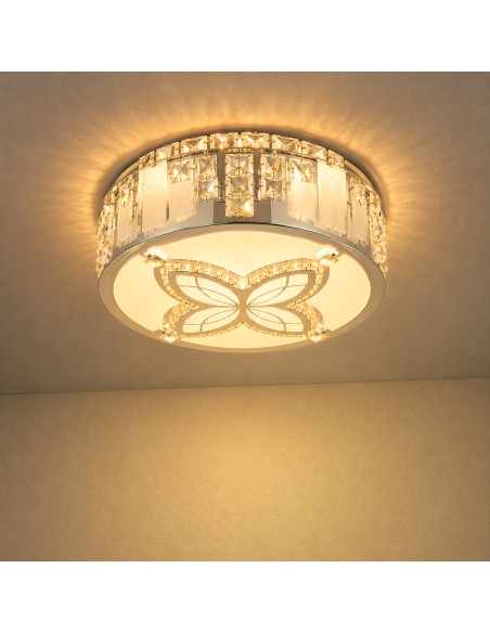 Plafonnier décoratif LED Flower CCT avec télécommande 80W