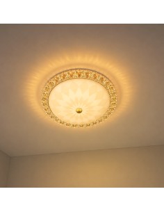Deckenleuchte LED Squama Glas und Metall 40W