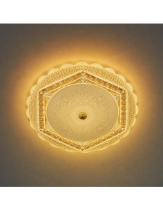 Plafón LED Hexa Diamond 45x45 cm M LEDME