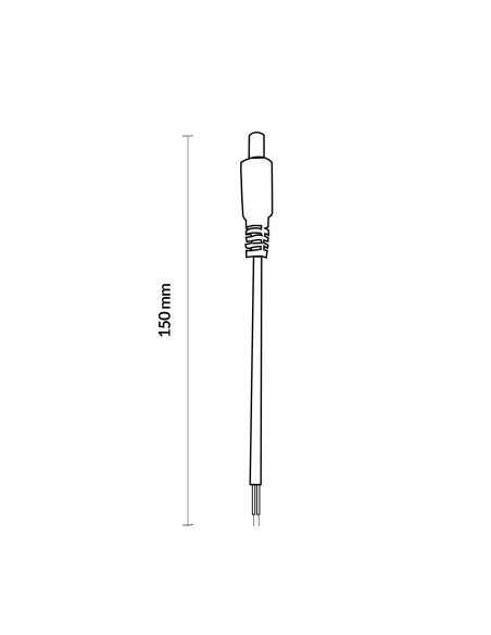 Cabo Conector Faixa LED Macho 150 mm M LEDME