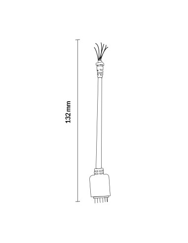 Cable Conector Para Tira Led 12V Dc Fullstack Smd5050 M LEDME