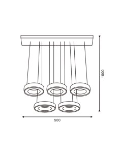 LED Ceiling Lamp Moons Dsc 40W with Remote Control 2