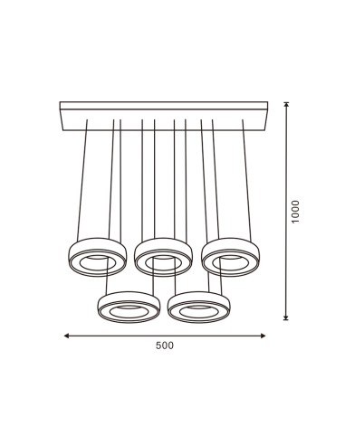 LED Ceiling Lamp Moons Dsc 40W with Remote Control