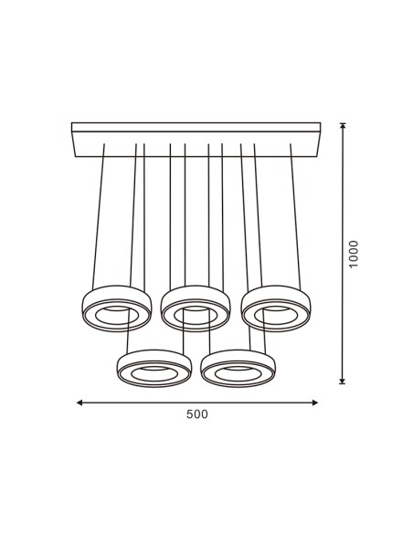 LED Ceiling Lamp Moons Dsc 40W with Remote Control