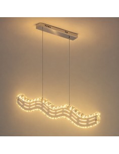 Lampe suspendue LED Wave 24W CCT avec télécommande