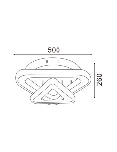 Lampada da soffitto LEDME Bermudas 42W con telecomando 2