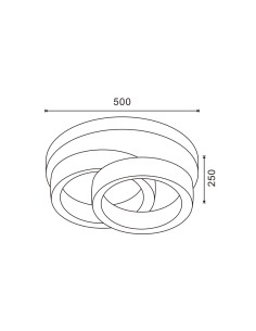 LED Jump Dsc 40W Decorative Ceiling Light with Remote Control 2