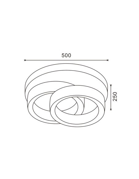 LED Jump Dsc 40W Decorative Ceiling Light with Remote Control