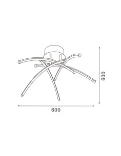 Aranha LED Ceiling Light CCT 78W with Remote Control 2
