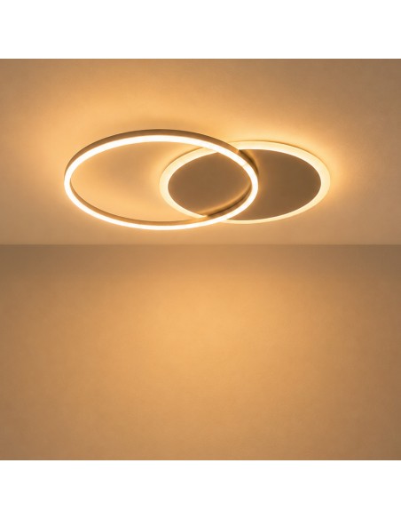 Lampada a soffitto LED Rings DSC CCT 37W M LEDME