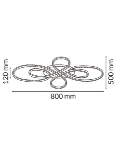 Lampada a soffitto LED Fleow CCT 62W M LEDME 2