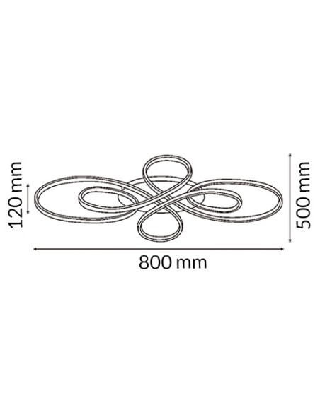 LED-Deckenleuchte Fleow CCT 62W M LEDME