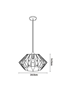 Foldable Ceiling Lamp Kandang M LEDME E27 Metal 2