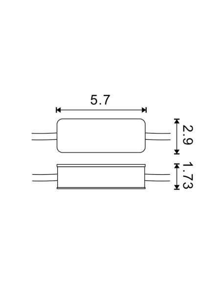 LED Downlight Panel Driver 6W M LEDME