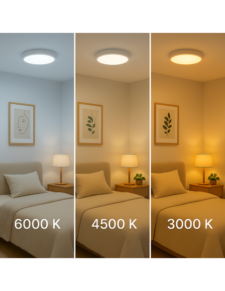 Slim Surface Circular Panel 20W SMD 2835 3000K M LEDME