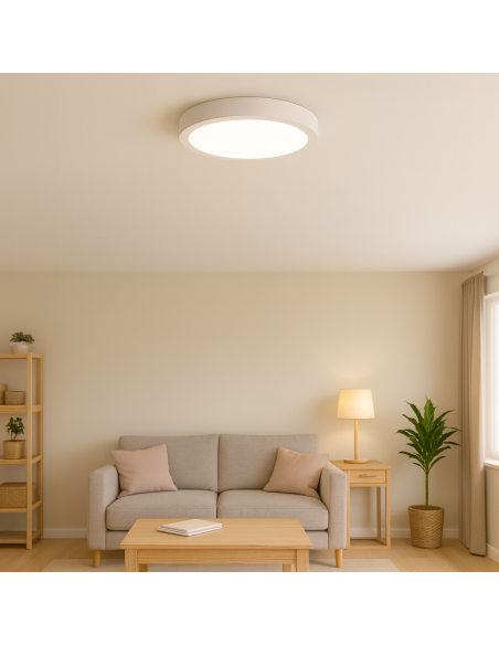 Slim Surface Circular Panel 20W SMD 2835 3000K M LEDME