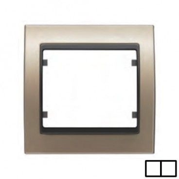 Quadro 2 elementos BRONZE FOG COSSO BJC Mega 22002-BNC