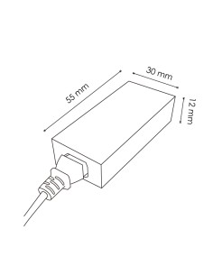 Adattatore per strisce LED 60W 12V DC 2