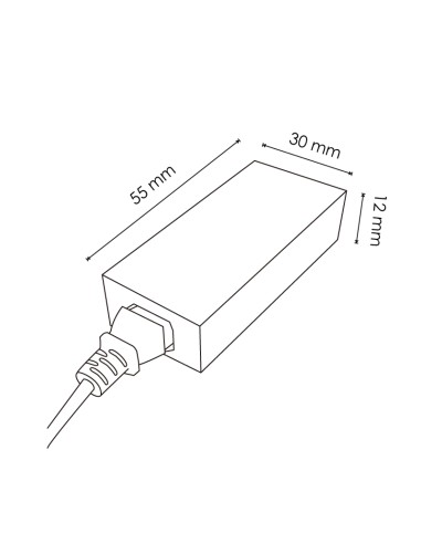 Adattatore per strisce LED 60W 12V DC