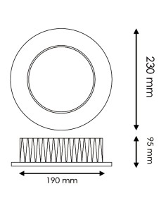 Foco Downlight LED Bless 50W 6000K Marca M LEDME 2
