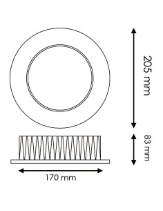 Downlight LED Bless 30W 6000K encastrable 2