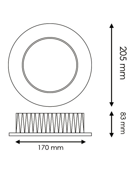 Bless 30W 6000K LED Downlight Recessed