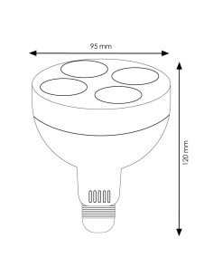 M LEDME E27 PAR30 LED Bulb 35W 6000K 2