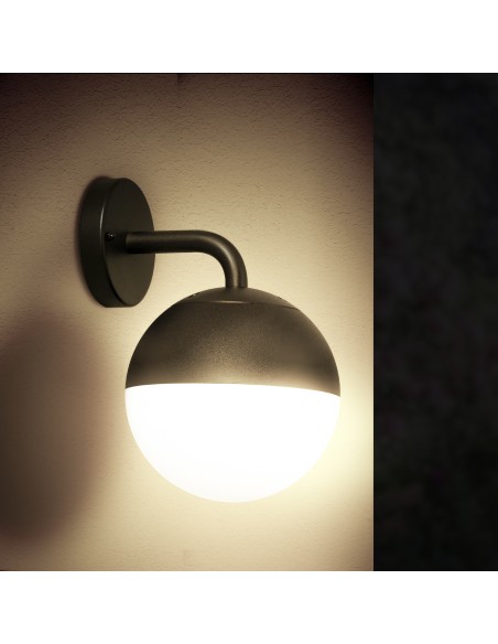 Applique da Pared Cam M LEDME E27 40W IP44 Acciaio PMMA
