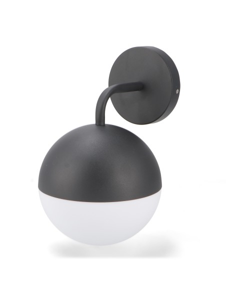 Aplique de Parede Cam M LEDME E27 40W IP44 Aço PMMA