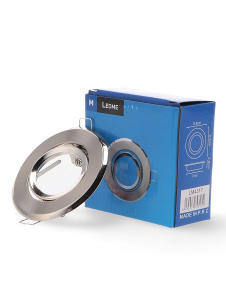 Rund schwenkbarer Ring Nickel Serie Eco für Gu10/mr16