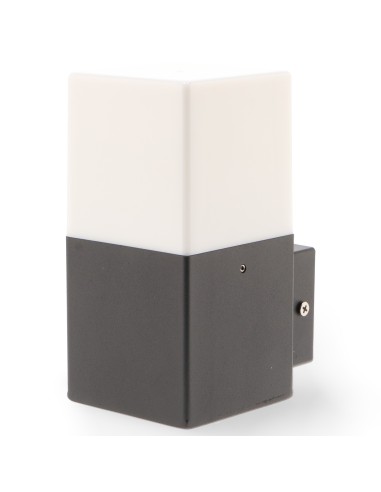 Aplique de parede design aço PMMA E27 40W IP54