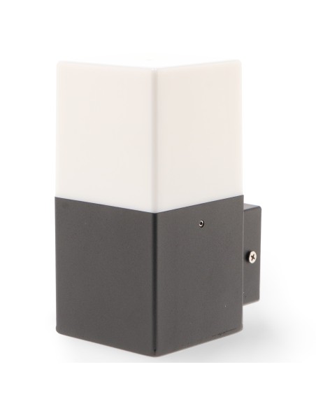 Aplique de parede design aço PMMA E27 40W IP54