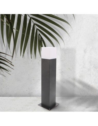 Aplique de parede design aço PMMA E27 40W IP54