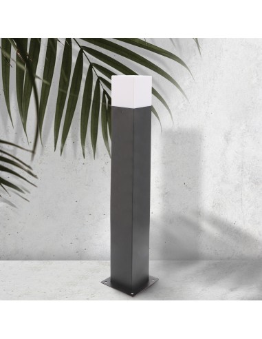 Aplique de parede design aço PMMA E27 40W IP54