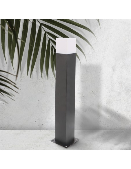 Aplique de parede design aço PMMA E27 40W IP54