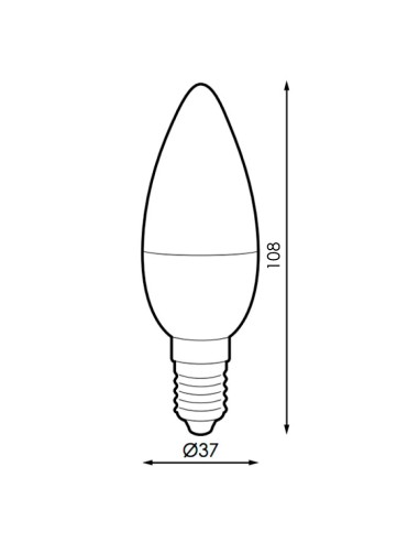 Lâmpada LED Smarthome C37 6W RGB+CCT com App