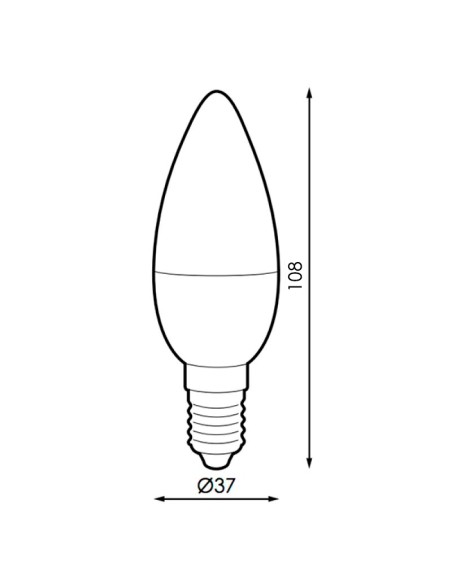 Lâmpada LED Smarthome C37 6W RGB+CCT com App
