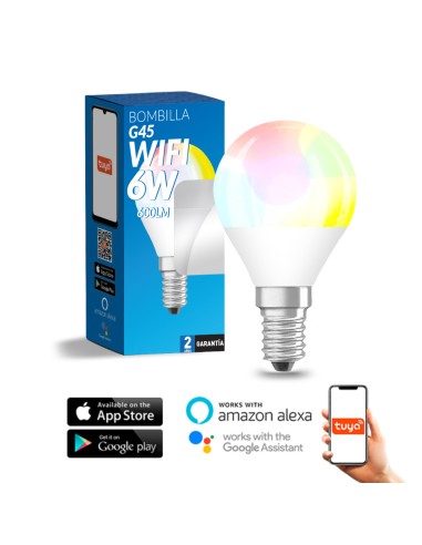 Lâmpada LED Smarthome C37 6W RGB+CCT com App