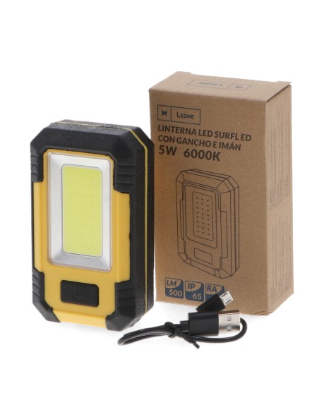 Lanterna LED Surfled com gancho e ímã IP65 e função Power Bank 6000K