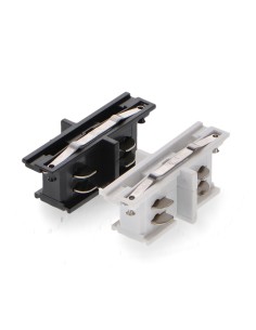 Black In-Line Connector for Three-Phase Rail M LEDME