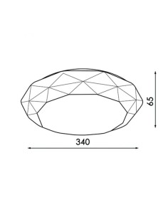 M LEDME Dial Circular LED Ceiling Light 24W 6500K 2