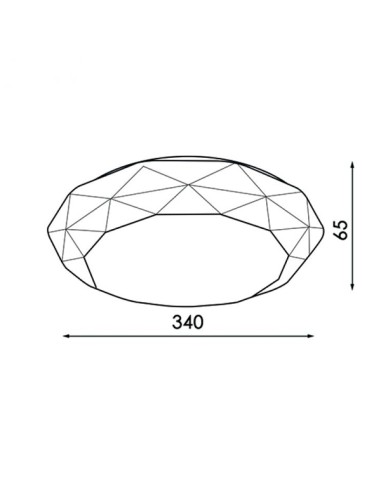 M LEDME Dial Circular LED Ceiling Light 24W 6500K