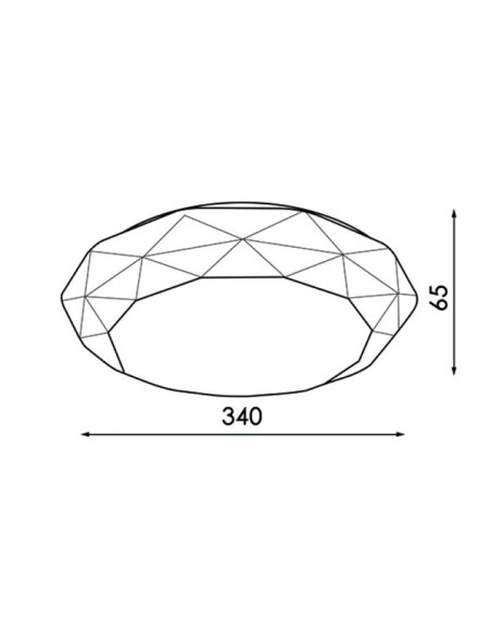 M LEDME Dial Circular LED Ceiling Light 24W 6500K