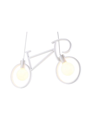 Vintage Deckenleuchte 2L Bicycle White mit Fassung 2x E27