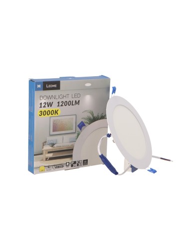 Panel LED Circular Slim 12W 6000K Marca M LEDME