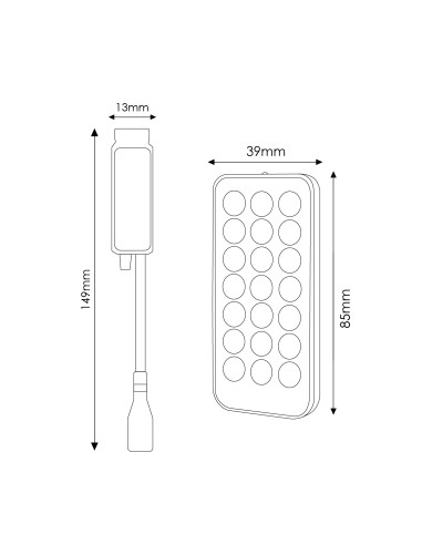 Controller Mini per Strisce LED RGB con Telecomando RF