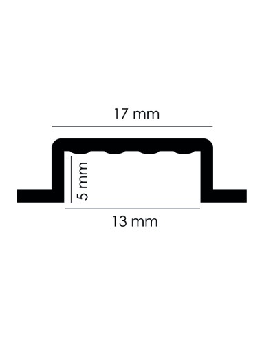 Grapa Faixa LED 220Vac marca M LEDME material PC