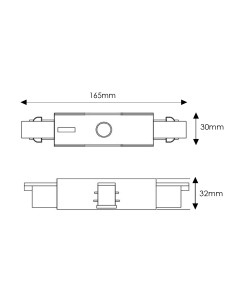 Inline connector with separator for black aluminum... 2