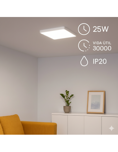 Aufputz-Panel Slim rechteckig 25W 6000K