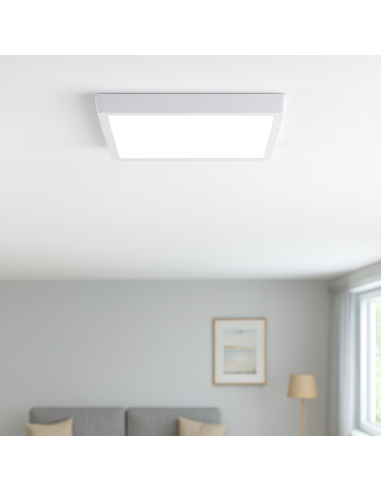Slim Surface Panel Square 25W 6000K